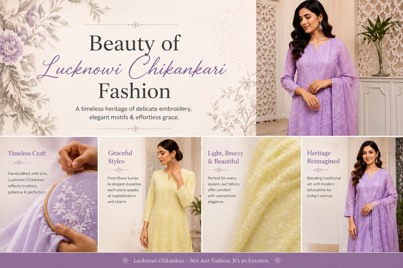 The Timeless Beauty of Lucknowi Chikankari Fashion