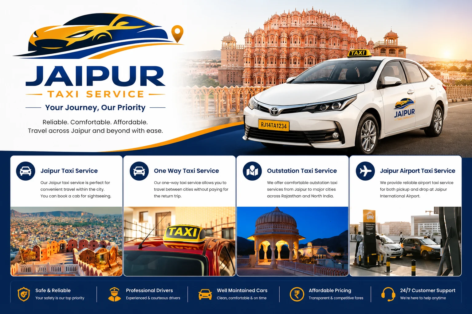 Jaipur Taxi and Cab Service, Best Cab Service