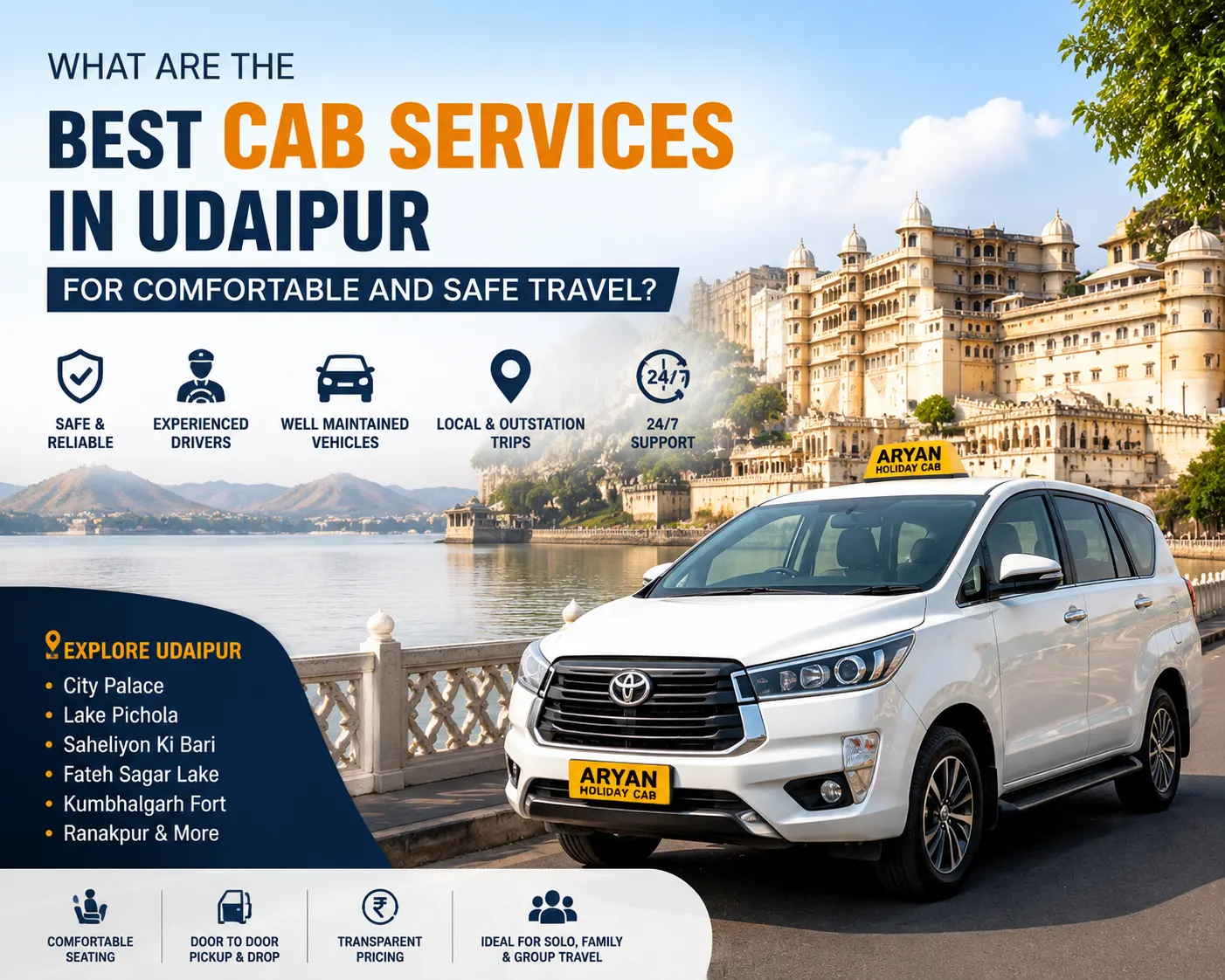 What Are the Best Cab Services in Udaipur for Comfortable and Safe Travel?