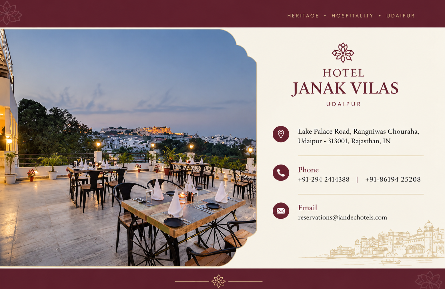 Hotel Janak Vilas: A Udaipur Heritage Stay and Dining Experience